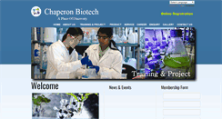 Desktop Screenshot of chaperonbiotech.com