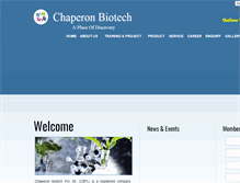 Tablet Screenshot of chaperonbiotech.com